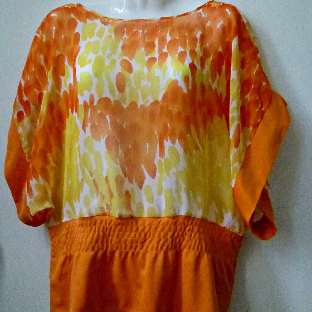 VIXEN Blouse Top Size M Short Sleeve Boat